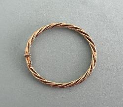 Rope Design Gold Bangle