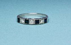 Sapphire And Diamond Eternity Ring