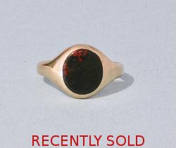 Bloodstone Signet Ring 