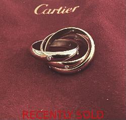 Cartier Diamond Set Trinity Ring
