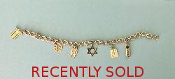 Charming Gold  Bracelet With Jewish Interest