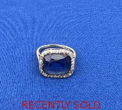 Diamond And Sapphire Retro Ring