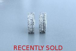 Diamond Huggie Earrings