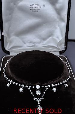 Fantastic French Diamond Edwardian Necklace