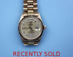 Gents Rolex Gold Oyster Day Date Wrist Watch