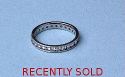 Stylish Channel-set Diamond Full Eternity Ring